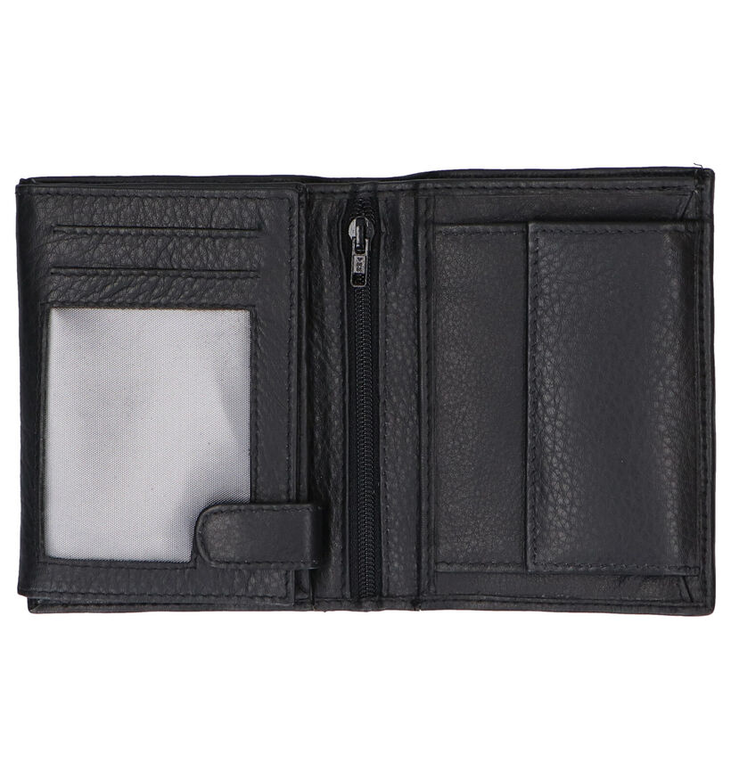 Euro-Leather Portefeuilles en Noir en cuir (310407)