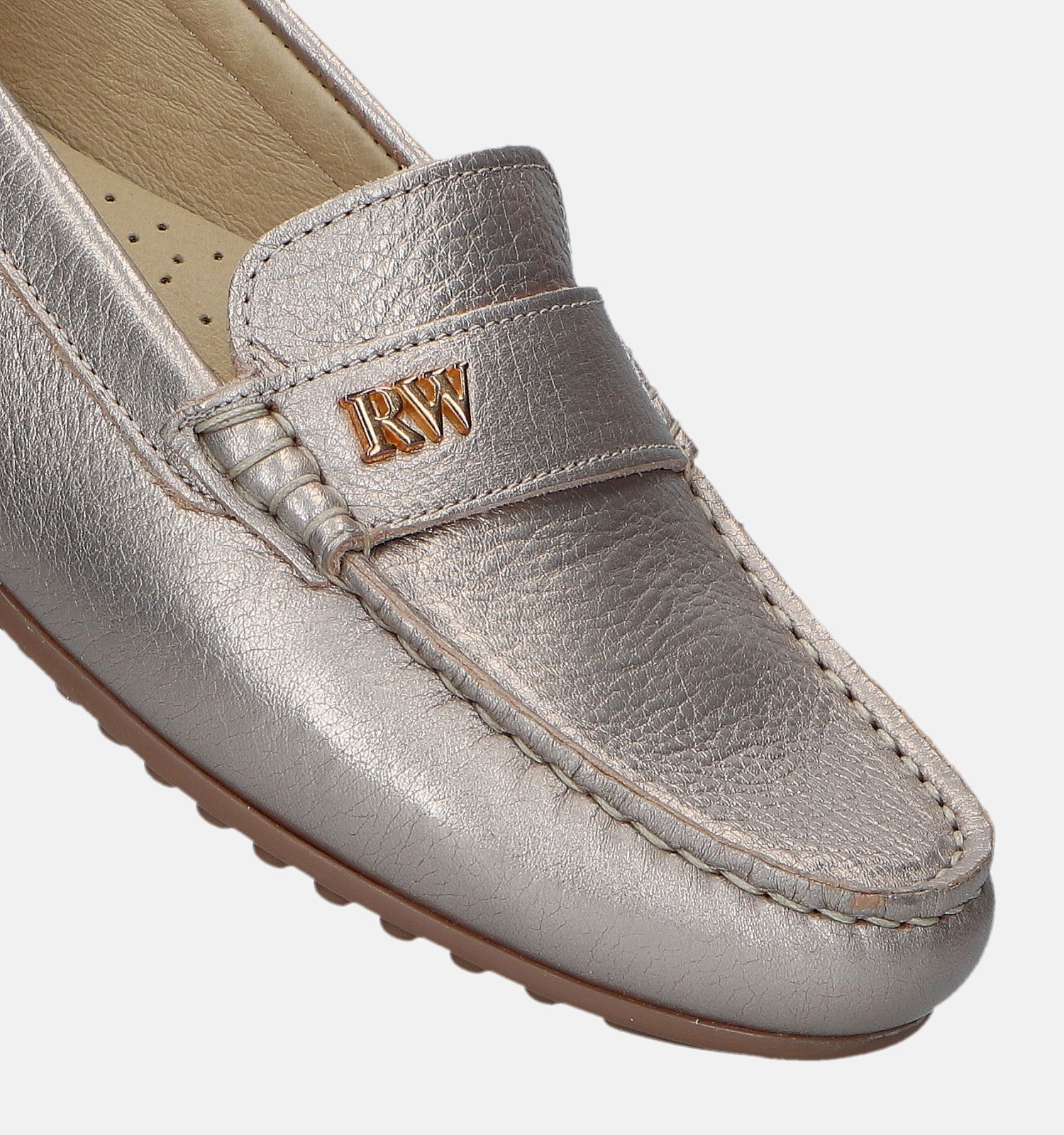 River Woods Paula Mocassins en Or Femmes Chaussures plates en ligne sur TORFS.BE