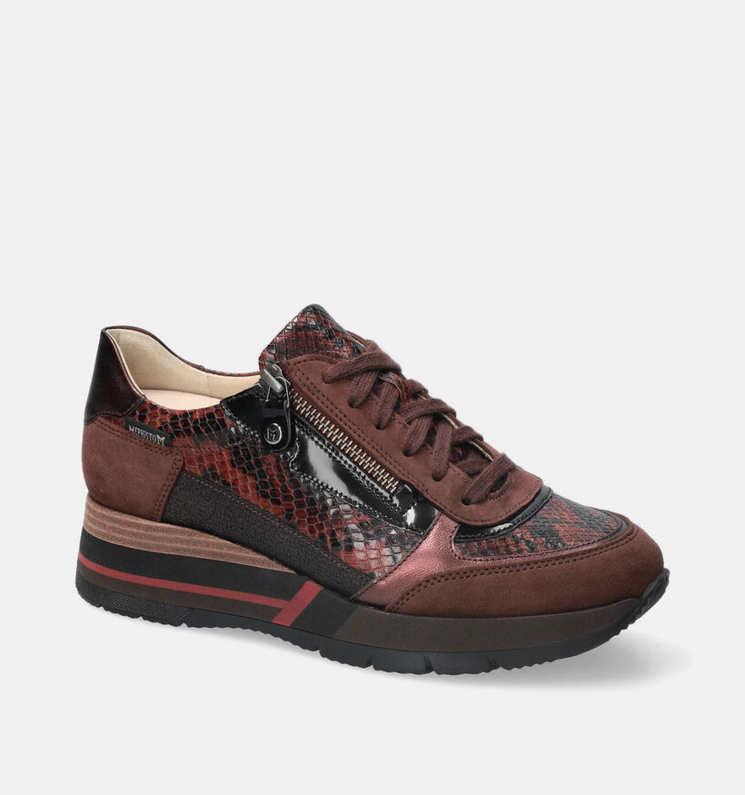 Mephisto Tiziana Bruine Schoenen met Veter en Rits voor dames (379083) - geschikt voor steunzolen