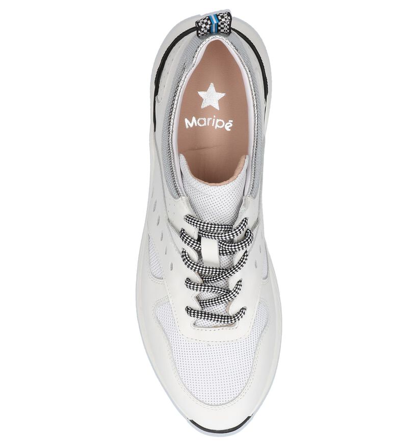 Witte Sneakers Maripé in leer (248834)