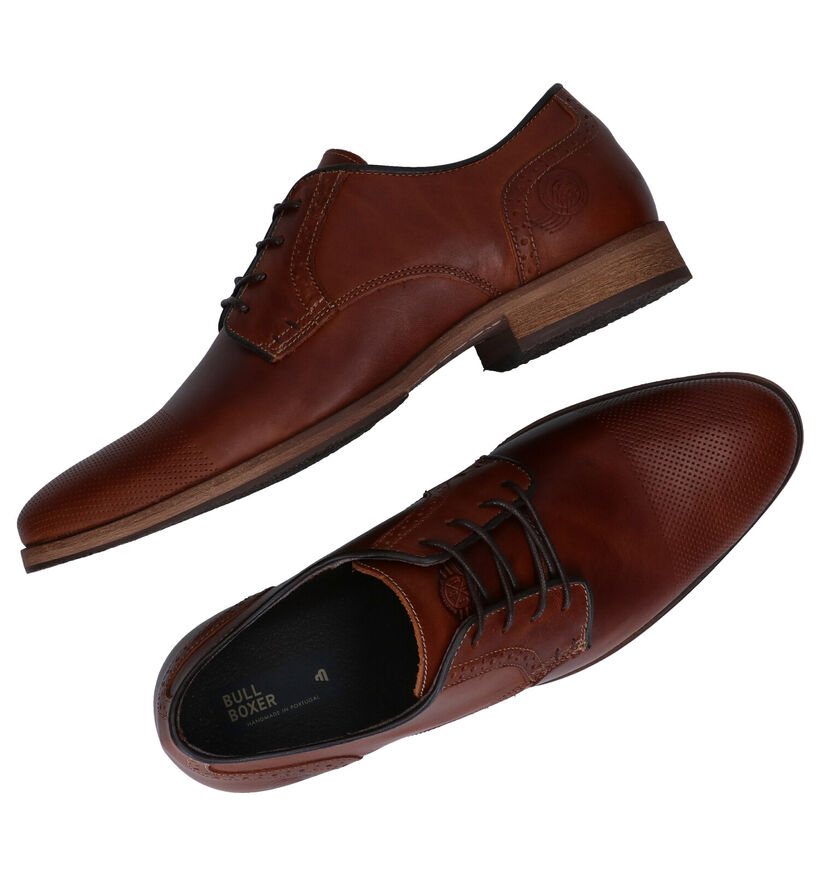 Bullboxer Cognac Geklede Veterschoenen in leer (281296)