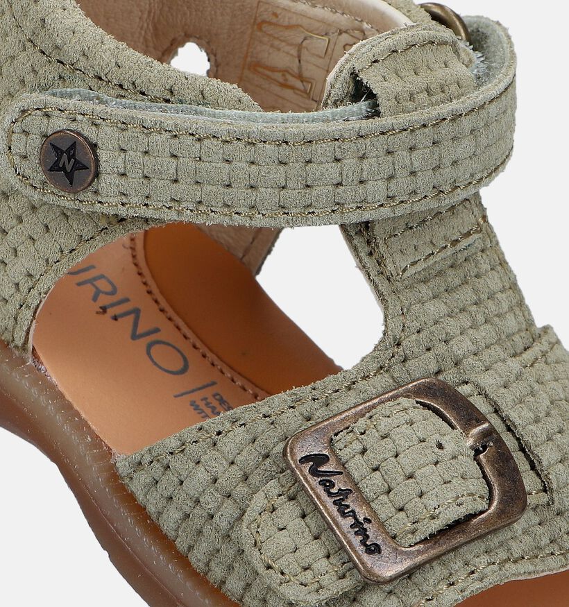 Naturino Quarzo Suede Kaki Babysandalen voor meisjes, jongens (339265)