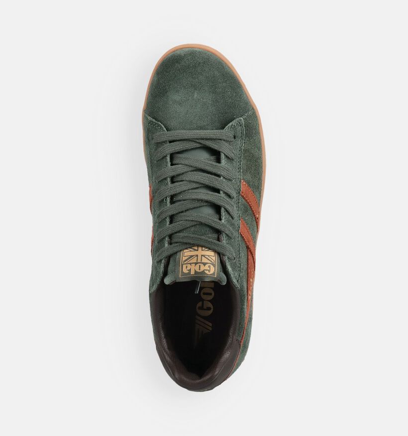 Gola Equipe II Suede Donkergroene Sneakers voor heren (376440) - geschikt voor steunzolen