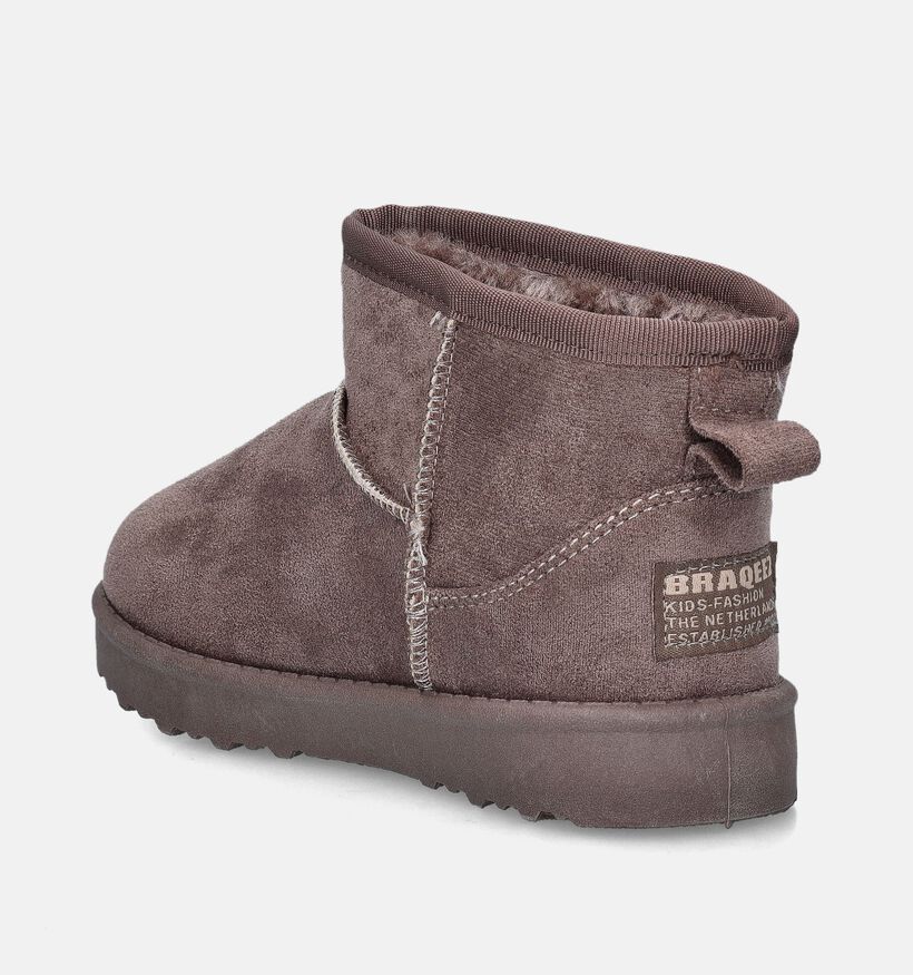 Braqeez Taupe Winterboots voor meisjes (359534)