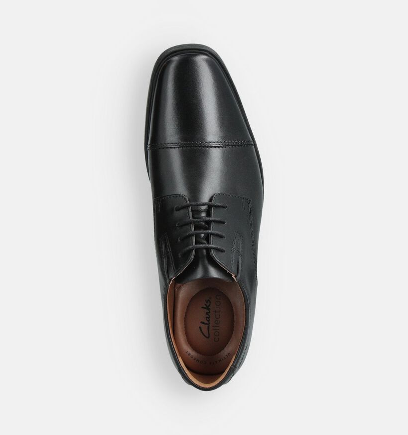 Clarks Tilden Cap Zwarte Geklede Schoenen voor heren (353891)