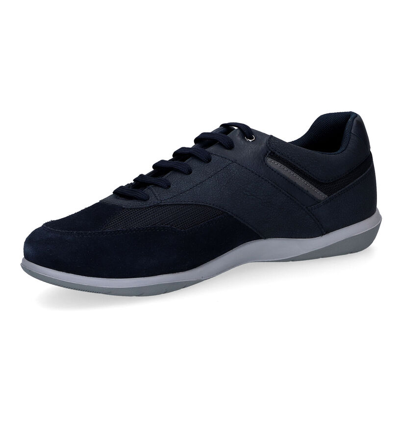 Geox Volere Chaussures à lacets en Bleu pour hommes (303431) - pour semelles orthopédiques