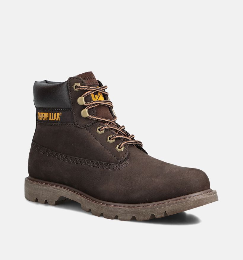 Caterpillar Boots à lacets en Marron pour hommes (361122) - pour semelles orthopédiques