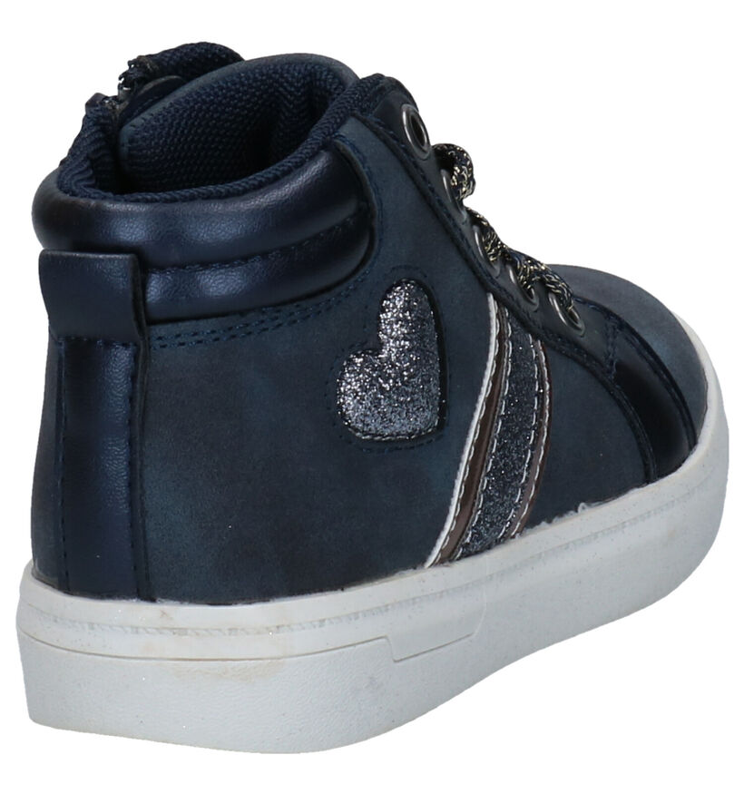 K3 Chaussures hautes en Bleu foncé en simili cuir (280761)