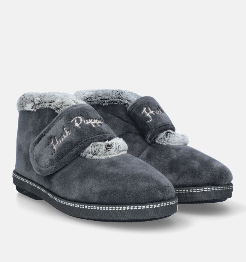 Hush Puppies Cyrilo Grijze Hoge pantoffels voor dames (345566)