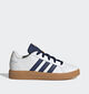 adidas Grand Court 2.0 K Witte Sneakers voor jongens, meisjes (357093) - geschikt voor steunzolen