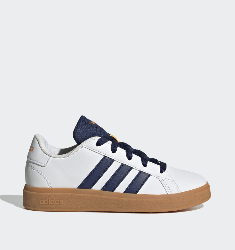 adidas Grand Court 2.0 K Baskets basses en Blanc pour filles, garçons (357093) - pour semelles orthopédiques