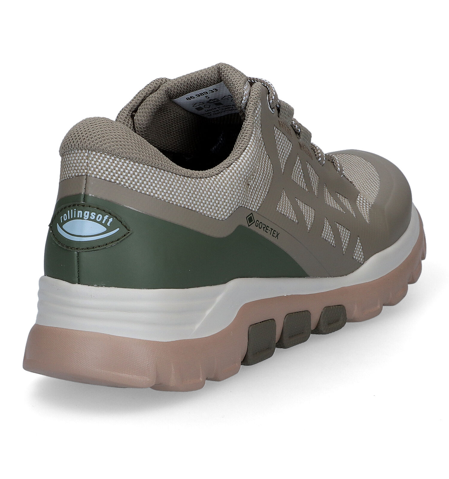 Gabor Rollingsoft Kaki Wandelschoenen Dames Outdoorschoenen Online op TORFS.BE