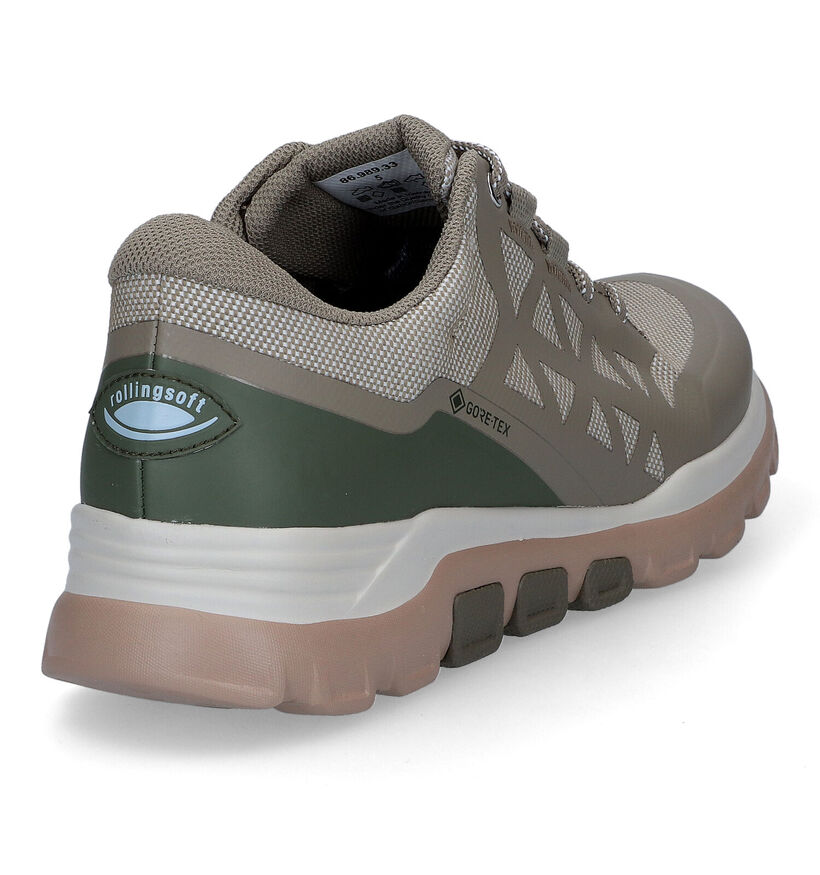 Gabor Rollingsoft Chaussures de randonnée en Khaki en textile (306759)