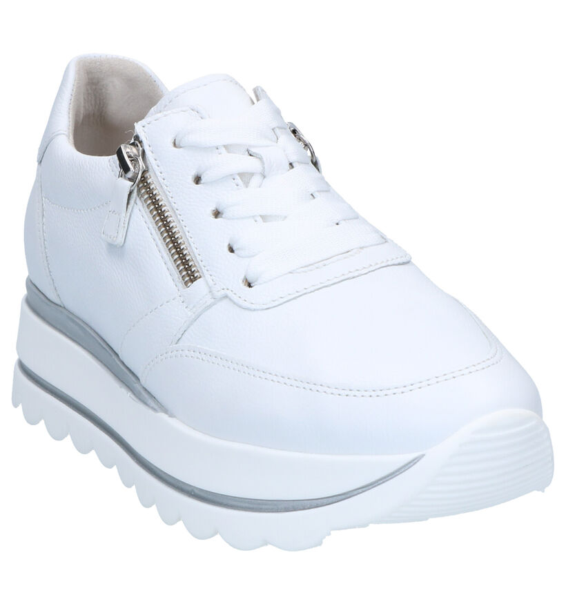 Gabor Best Fitting Witte Sneakers in leer (265857)