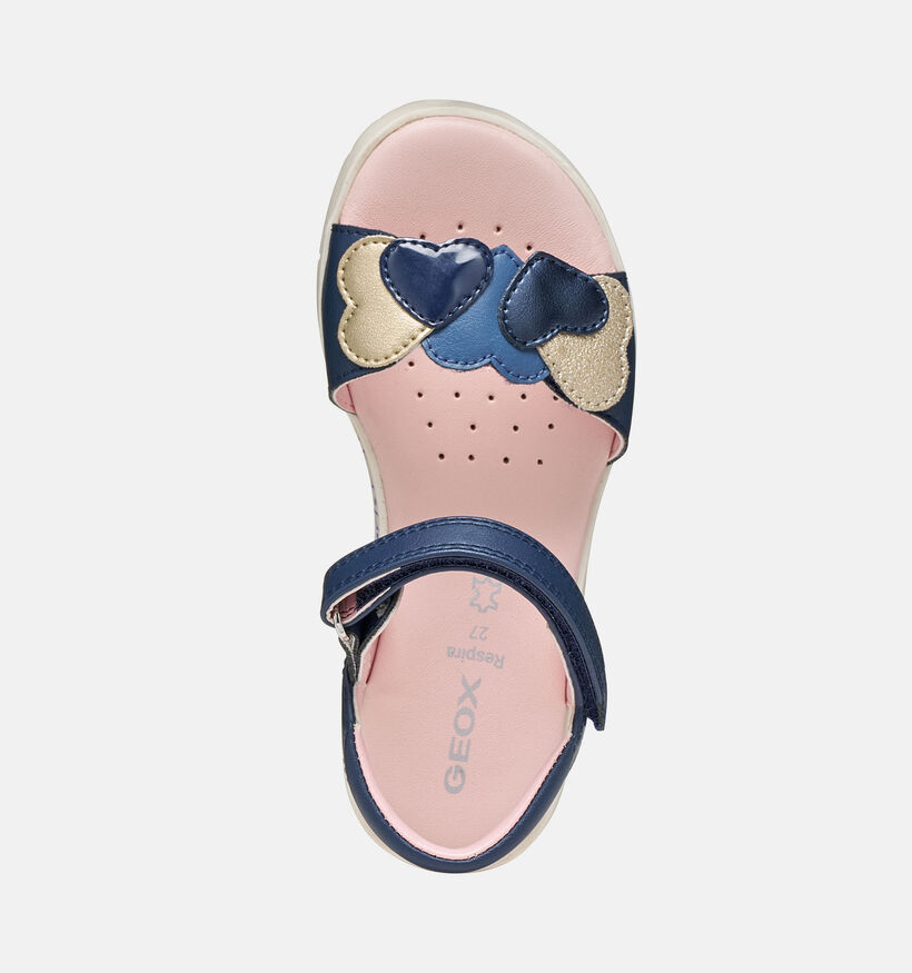 Geox Joyfoot Sandales en Bleu fonc&eacute; pour filles (370133)