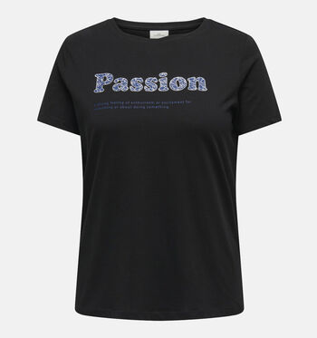 ONLY Carmakoma T-shirts Zwart/Wit