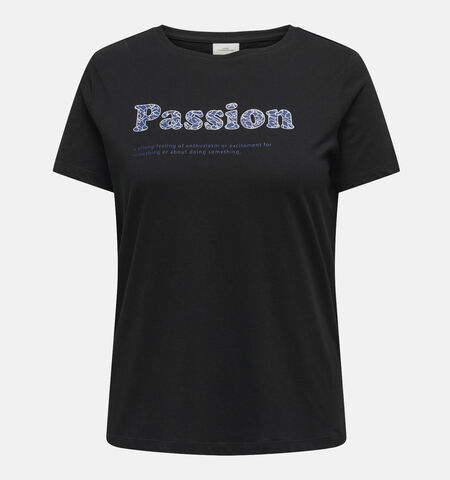 ONLY Carmakoma T-shirts Noir/Blanc