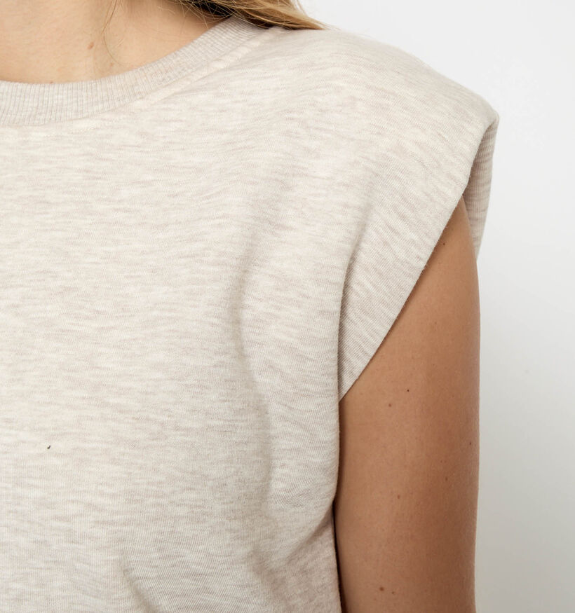 Minus Midea Sweat Lichtbeige Top voor dames (371816)