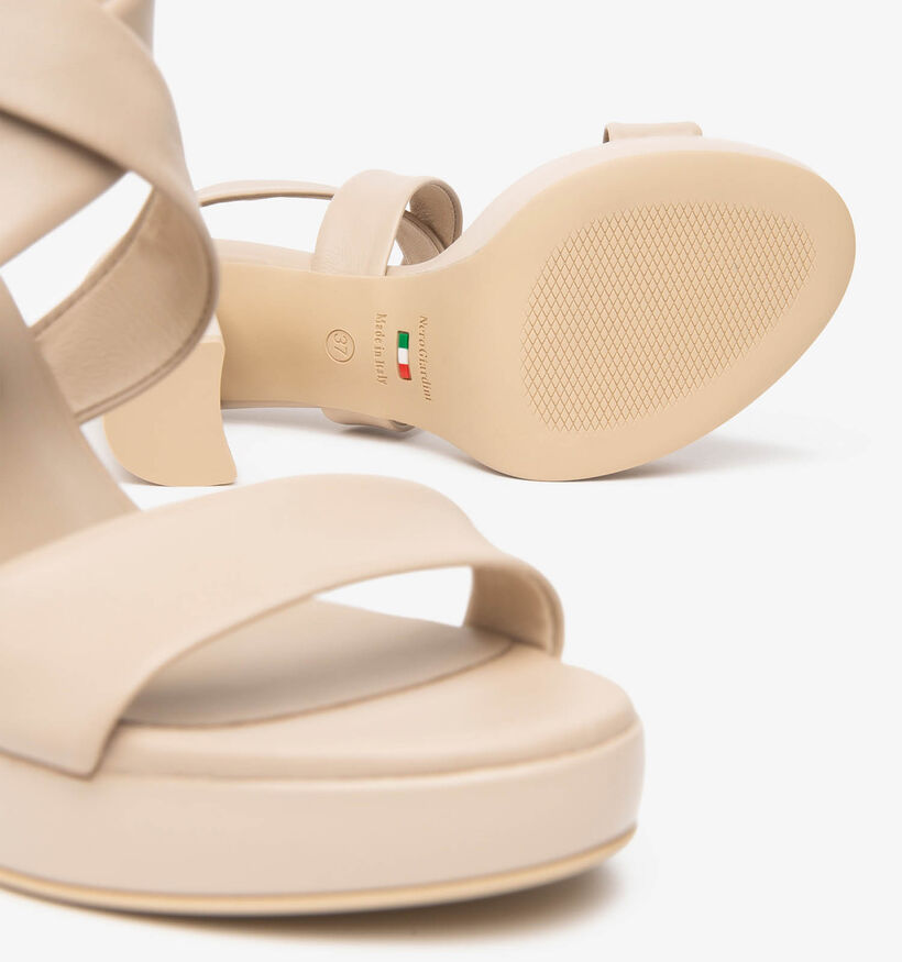 NeroGiardini Beige Sandalen met Hak voor dames (370699)