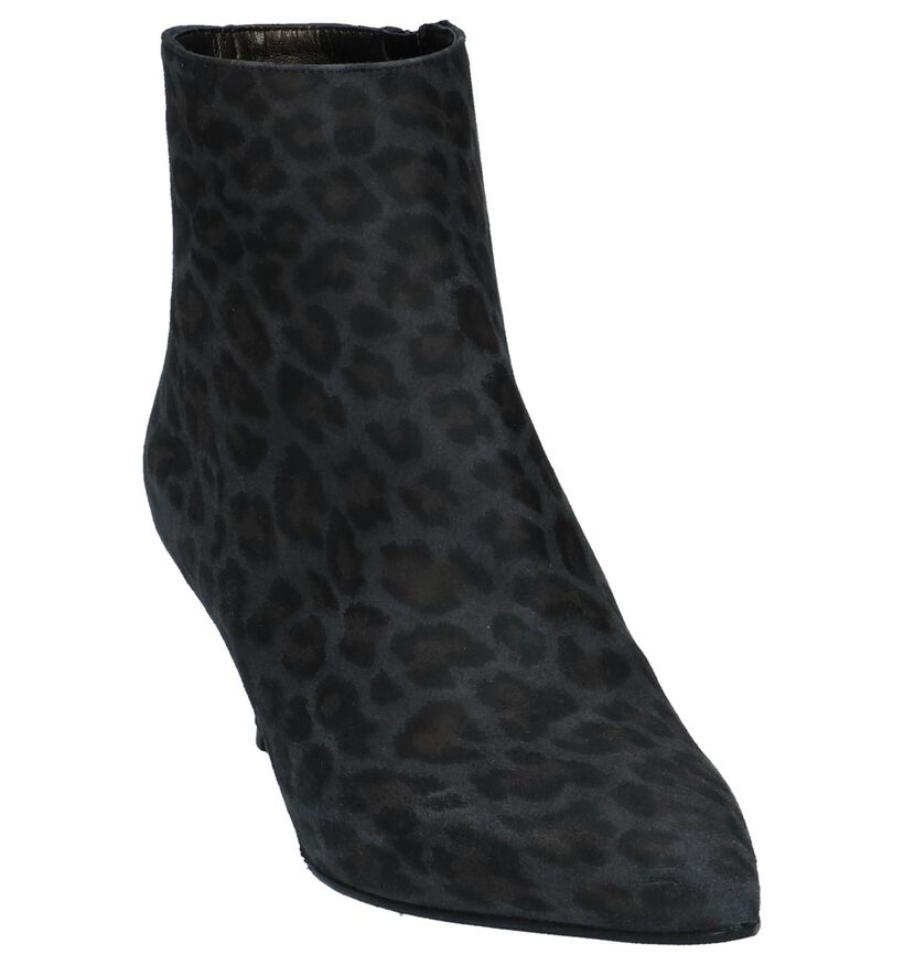 Cristian Daniel Bottillons à talons en Gris foncé en daim (231680)