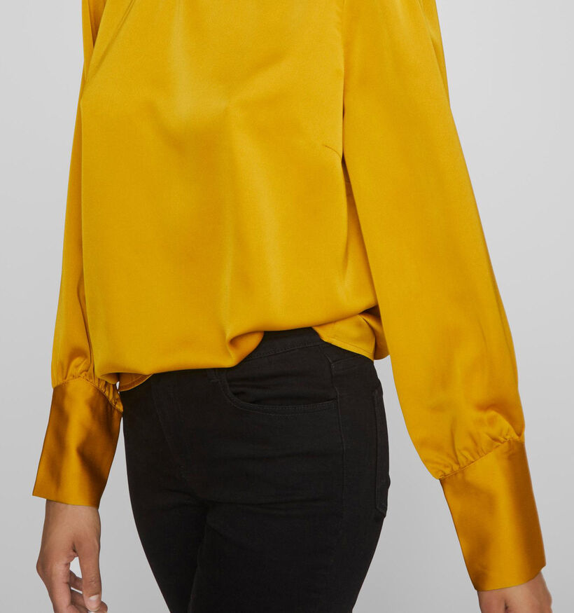 Vila Dea Blouse en satin en Jaune pour femmes (338139)