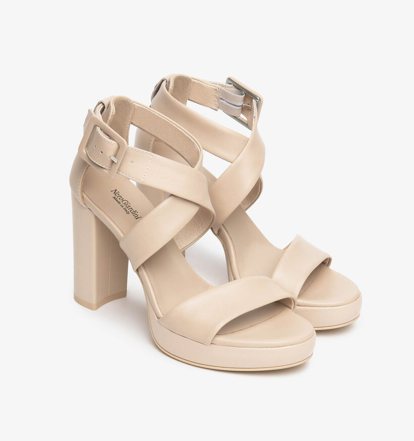 NeroGiardini Beige Sandalen met Hak voor dames (370699)
