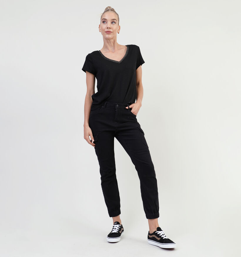 Vero Moda Ivy Pantalon cargo en Noir L30 pour femmes (338147)