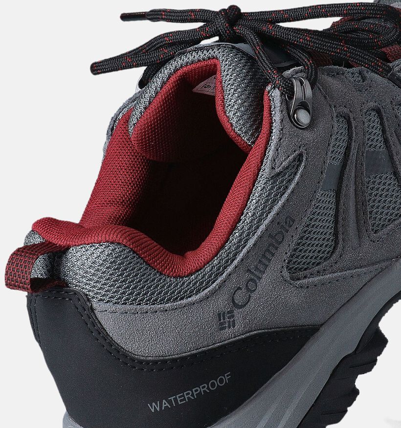 Columbia Redmond Waterproof Chaussures de marche basses en Gris pour hommes (352796) - pour semelles orthopédiques