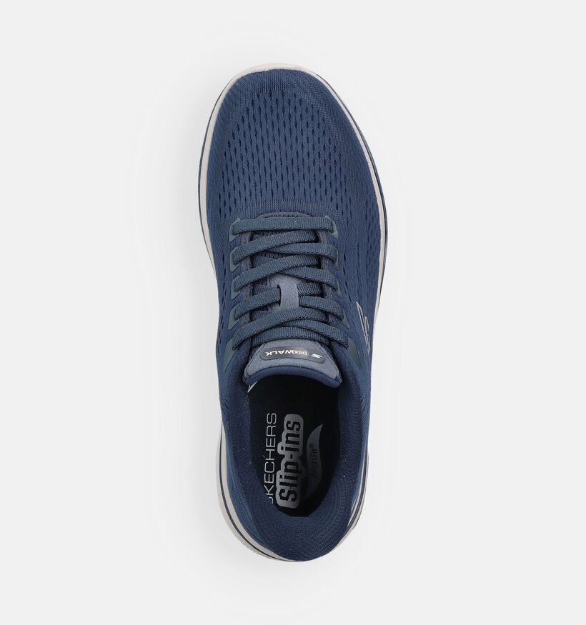 Skechers Go Walk Arch Fit Blauwe Sneakers voor heren (371059) - geschikt voor steunzolen