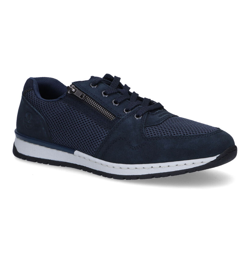 Rieker Chaussures à lacets en Bleu foncé en daim (308624)