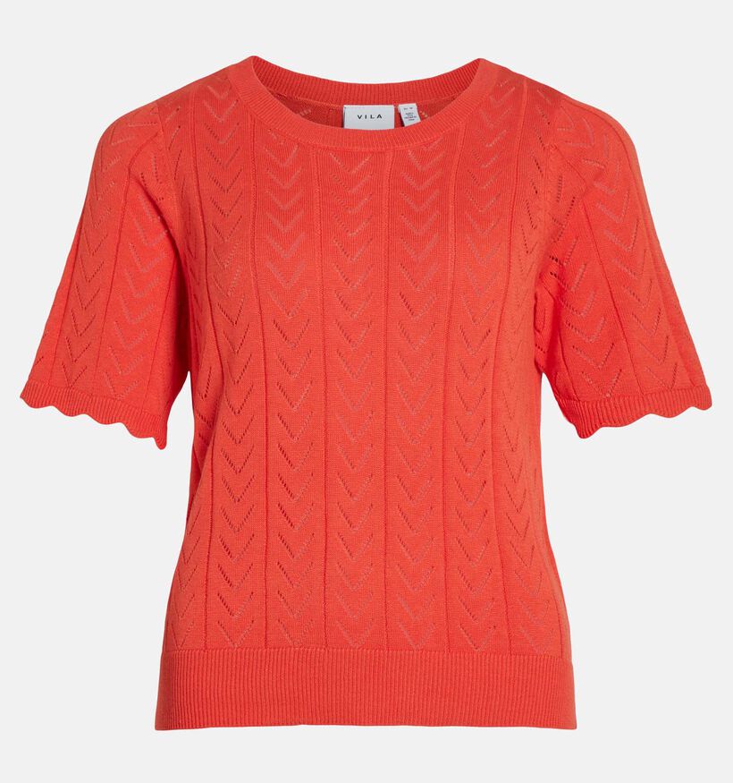 Vila Shelley Pull en Vert pour femmes (323694)