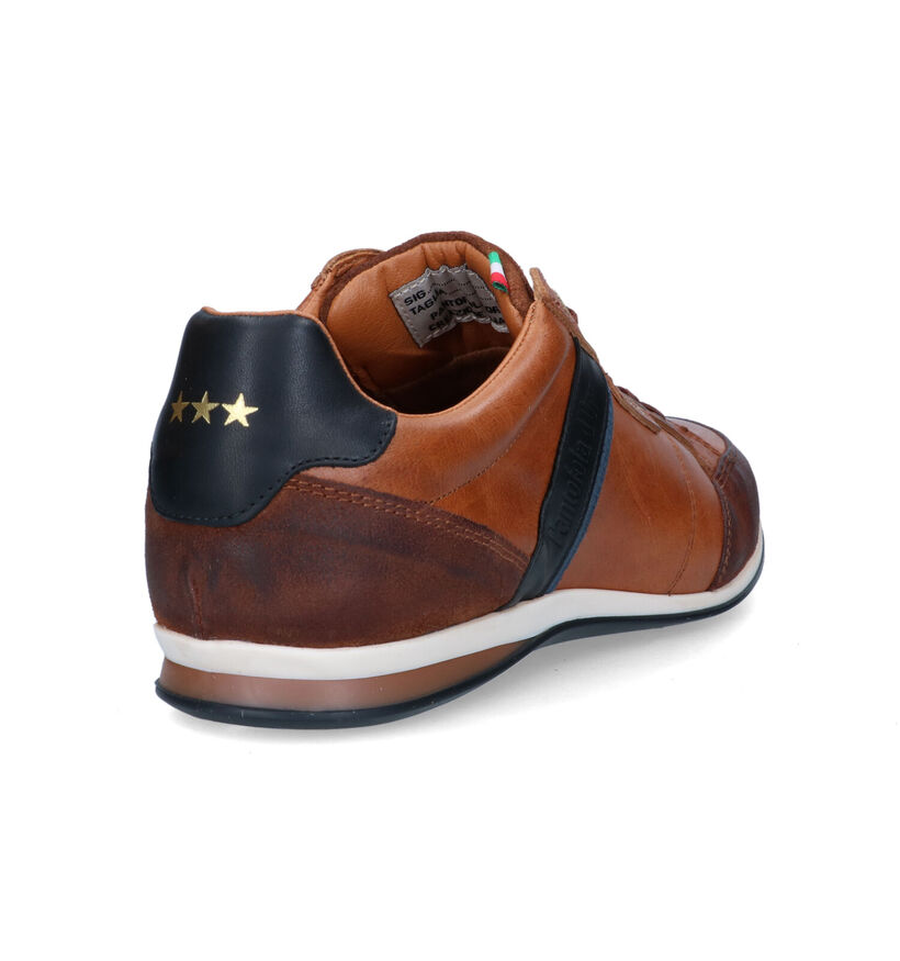 Pantofola d'Oro Roma Chaussures à lacets en Cognac pour hommes (322042) - pour semelles orthopédiques