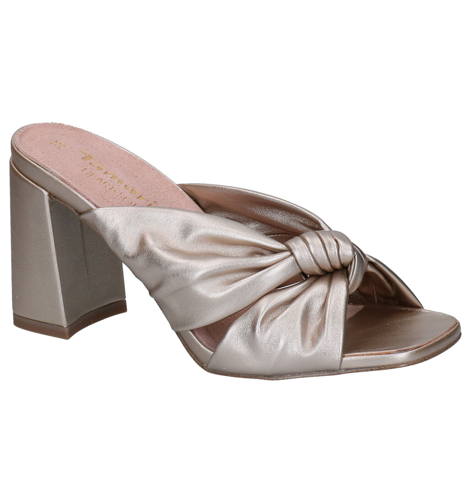 Tamaris Heart \u0026 Sole Gouden Muiltjes | Dames Slippers | Online op TORFS.BE