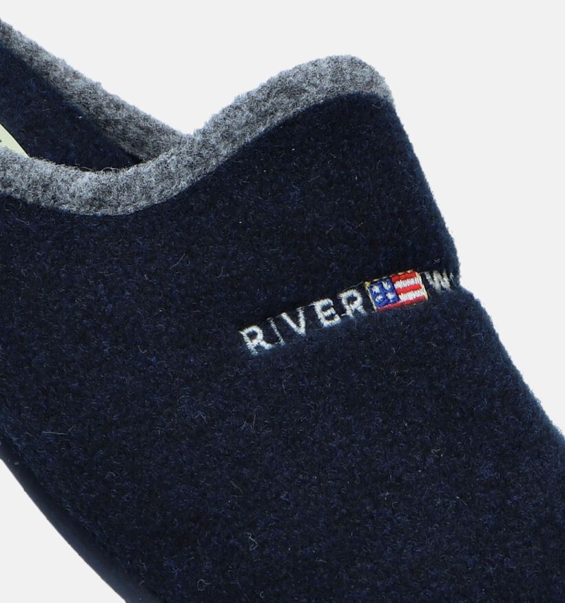 River Woods Herman Grijze Pantoffels voor steunzolen voor heren (347817) - geschikt voor steunzolen