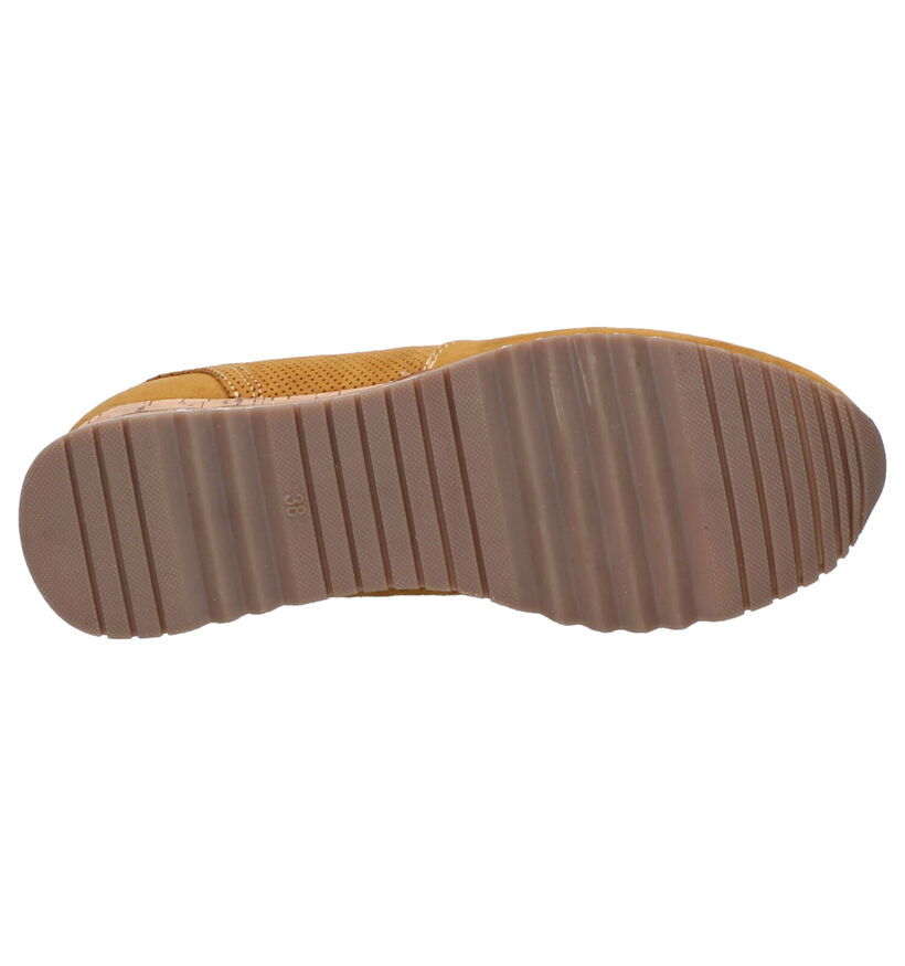 Marco Tozzi Baskets basses en Jaune foncé en daim (253792)