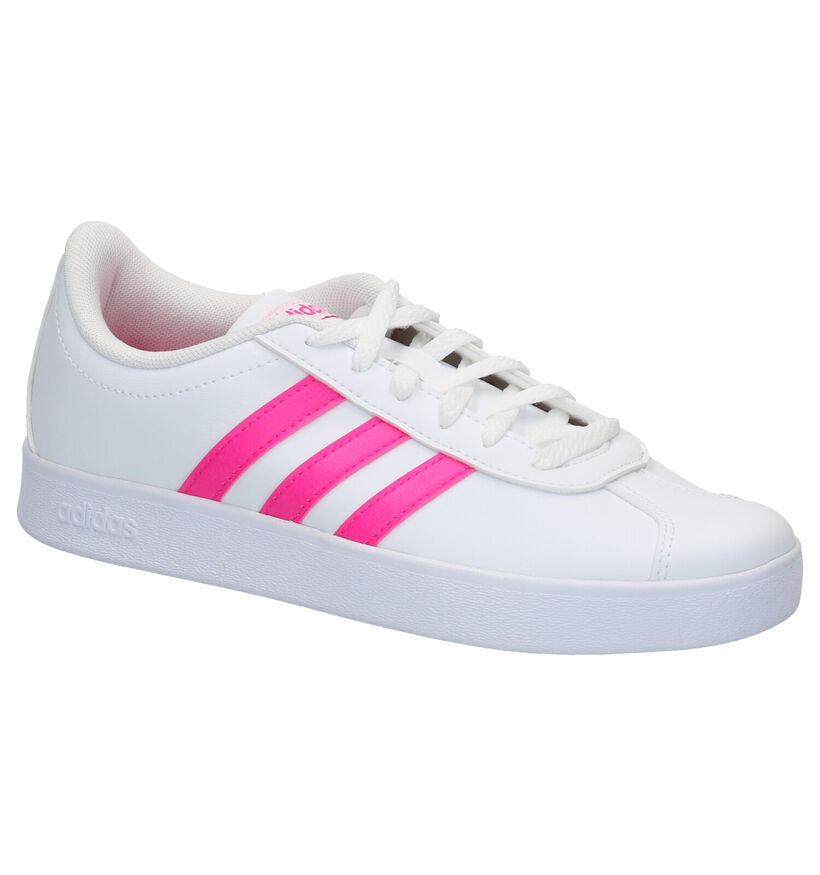 adidas VL Court Witte Sneakers in kunstleer (264859)