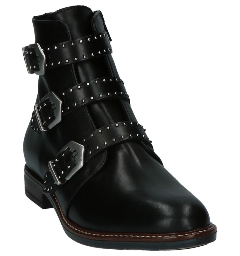 Stoere Boots Gosh Zwart met Gesp in leer (201289)