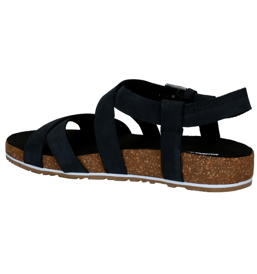 Timberland Malibu Waves Sandales en Noir en nubuck (286123)