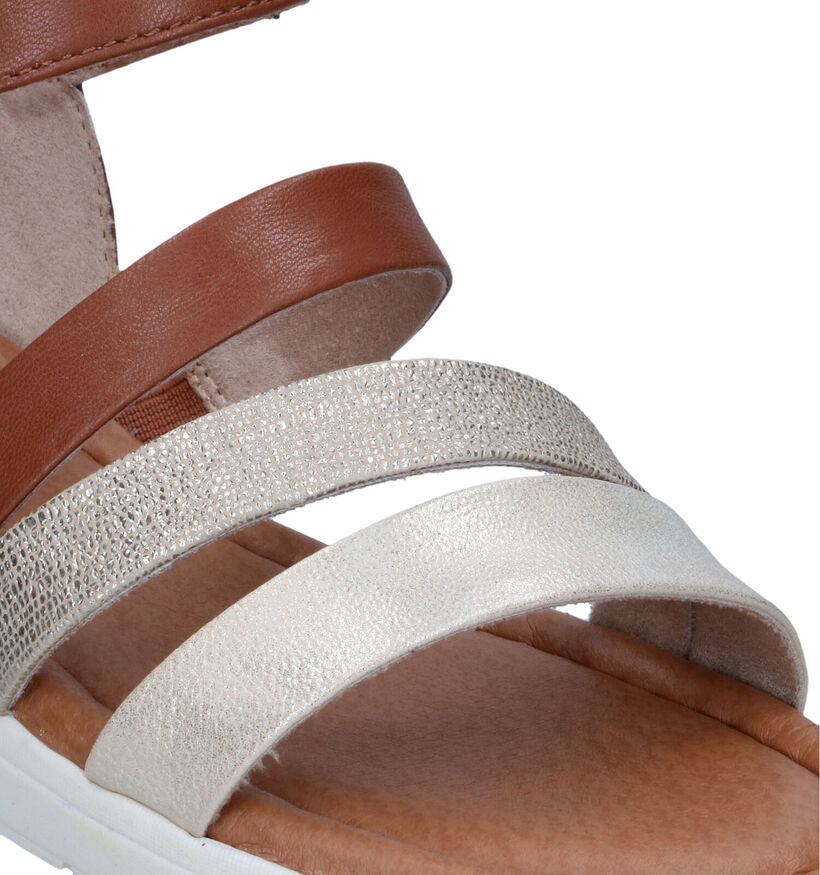 Jana Cognac Sandalen in kunstleer (323008)