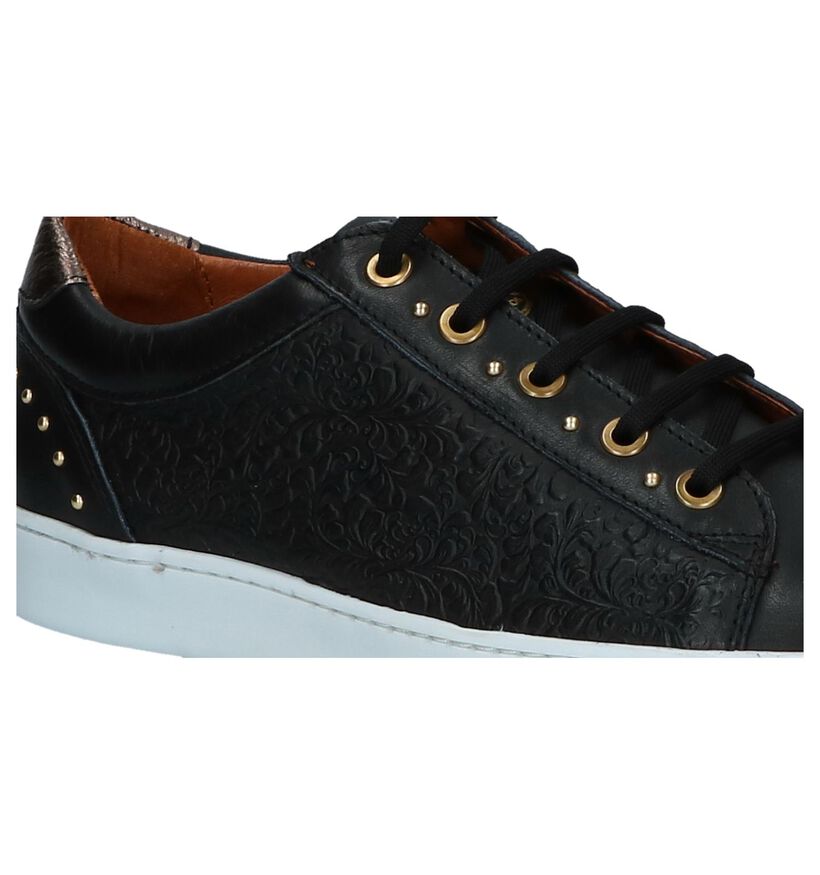 River Woods Lob Zwarte Geklede Sneakers, , pdp