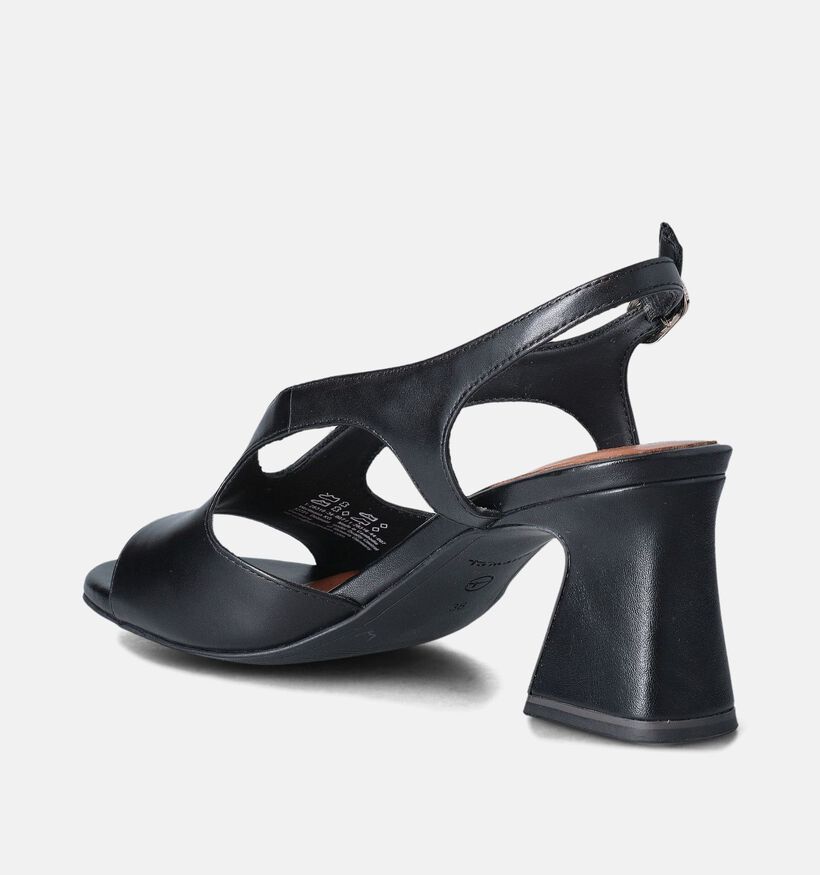 Tamaris Sandales avec talon en Noir pour femmes (356951)
