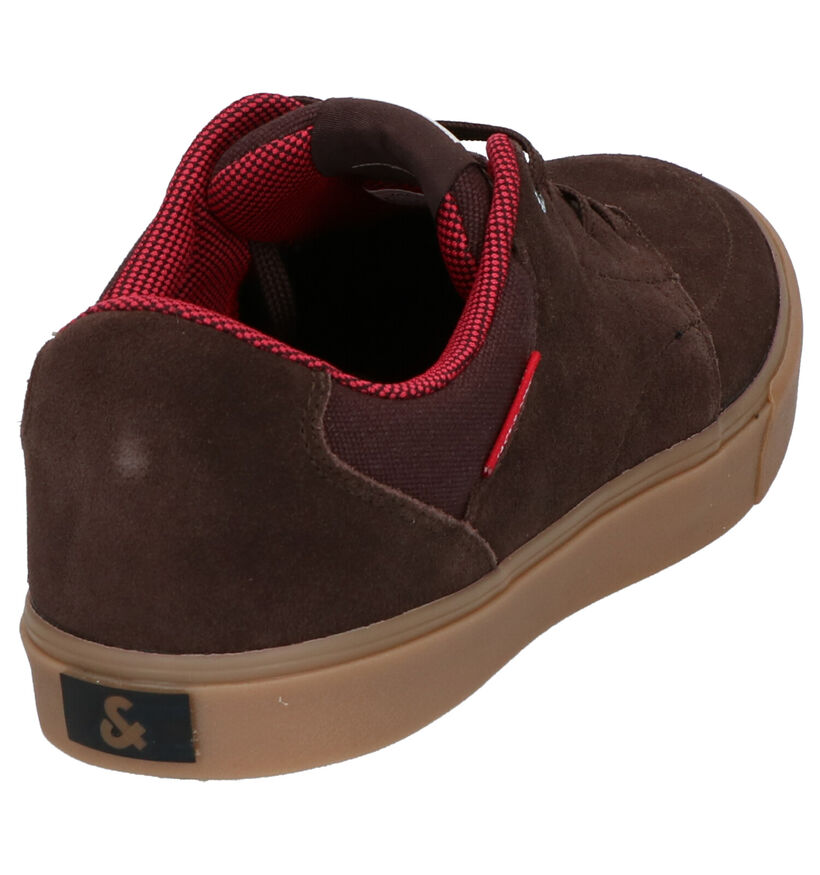 Jack & Jones Barton Bruine Skateschoenen in daim (256273)