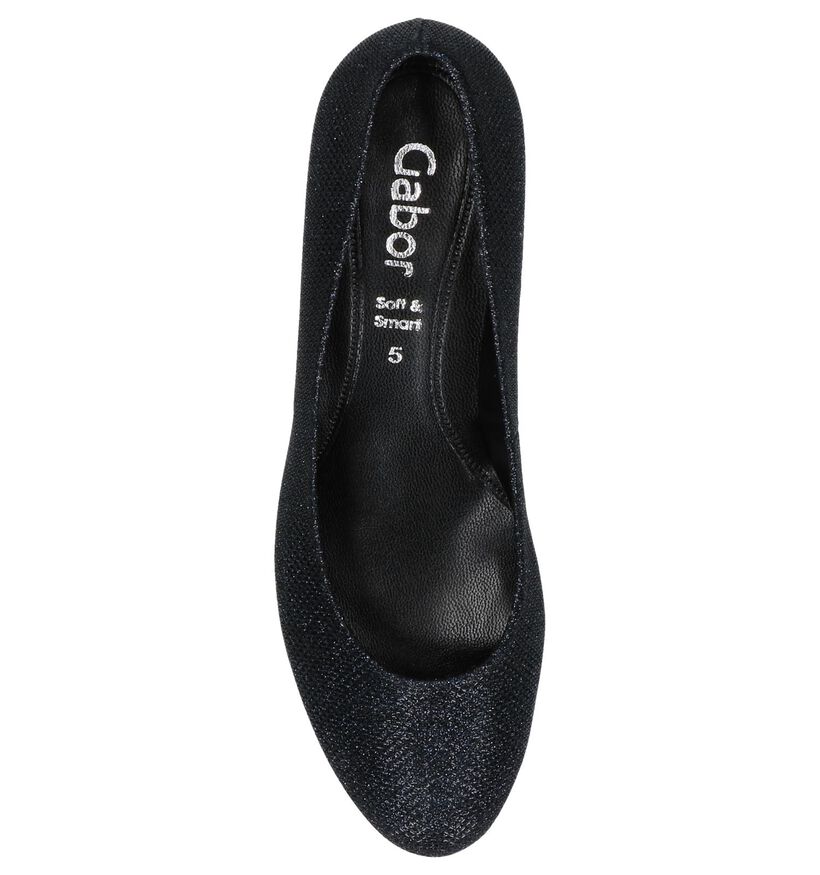 Gabor Soft & Smart Blauwe Pumps met Glitter in leer (231265)