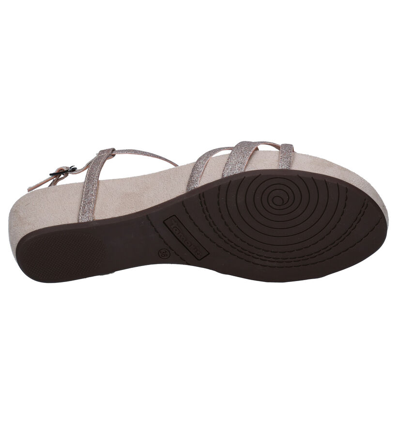 Tamaris TOUCH it Gouden Sandalen in stof (284428)