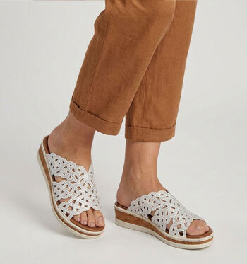 Rieker Slippers Wit