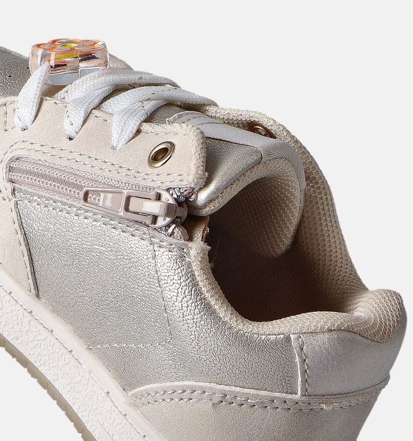 Milo & Mila Beige/Goud Babyschoenen voor meisjes (354161) - geschikt voor steunzolen