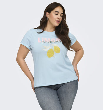 ONLY Carmakoma T-shirts Blauw