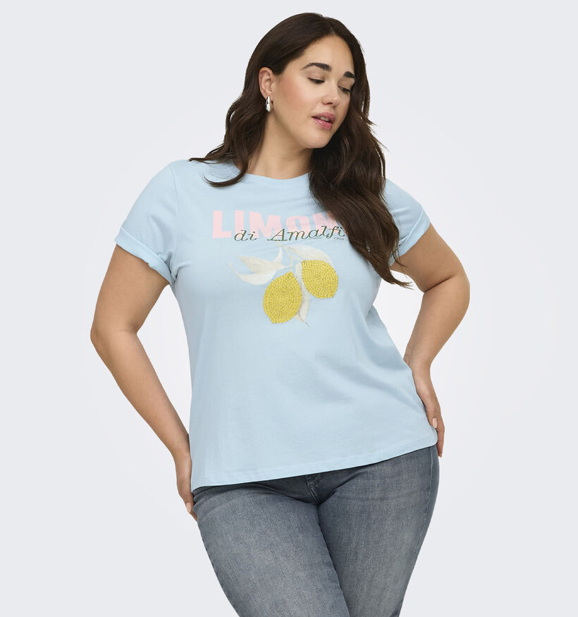 ONLY Carkita Pearl Blauwe T-shirt voor dames (375073)