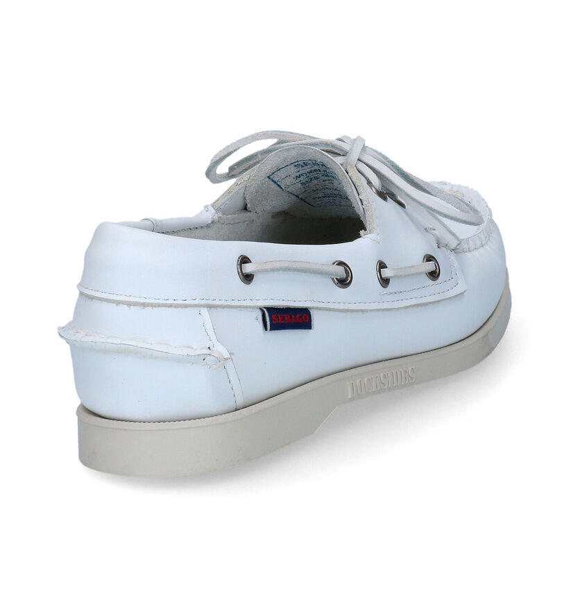 Sebabo Dockside Chaussures bateau en Blanc pour femmes (303747)