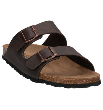 Big Leaf Slippers Zwart/Bruin